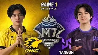 NGERI GINI || ONIC ESPORT vs YANGUN GALACTICOS GAME 1 M7 SWISS STAGE DAY 2 #mlbb 