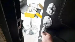 instalación de cerradura yale multipunto entrada principal