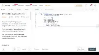 Find the Duplicate Number || Leetcode || Python