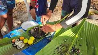 Жареная рыба «Трини» и пелау на пляже
