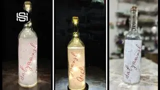 SATYAANSH CREATIONS -  ROMANTIC PERSONALIZED LED BOTTLE LAMP