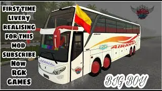 KSRTC LIVERY | KSRTC AIRAVAT LIVERY FOR VOLVO  | JB2 SDD 4 AXLE BUS MOD FOR BUSSID | NWKRTC LIVERY