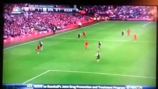 Asmir Begovic amazing fingertip save vs Liverpool!
