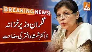Caretaker Finance Minister Dr. Shamshad Akhtar explanation | Breaking News | GNN