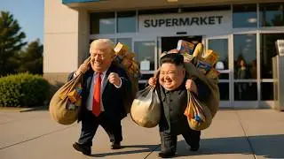 COMEDY: Mini Trump Shows Mini Kim Jong Un America (Ep. 1) - A Food & Fashion Disaster! #hilarious