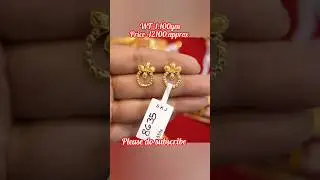 beautiful #gold earrings design 🪙❤️/daily wear earring design 😱⭐#shorts #babymomsathi #jewellery #yt