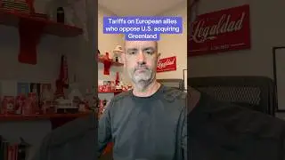 Trump imposing new tariffs on allies who oppose U.S. taking control of Greenland. #news #politics