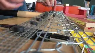 Metal Music - Chuck Jonkey plays metal percussion instrument he invented