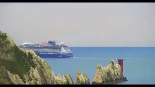 A rare sight off the Needles Isle of Wight is Celebrity Apex on 07/09/2024