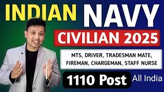Indian Navy Civilian Recruitment 2025 - MTS, Driver, Tradesman Mate, Fireman & Other - REKIB AFREDI