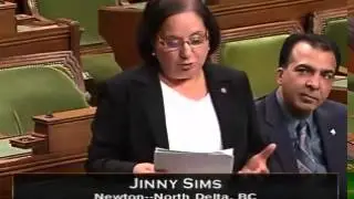 Jinny Sims Presenting a Petition to Abolish the Senate