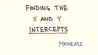Finding x and y Intercepts in Standard Form