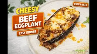 Cheesy Beef Stuffed Eggplant Boats (Easy Oven-Baked Dinner!)