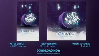 Eid Mubarak Titles l Eid Mubarak Social Media - 100% After Effect Project