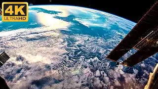 Amazing View of Sunset, Nighttime and Sunrise from the International Space Station | 4K Video