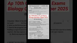ap 10th class fa2 biology model paper 2025