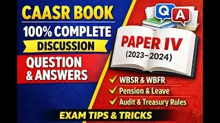 CAASR Book 100% Complete Compilation | Full Discussion of CAASR 2023-24  Question&ndash;Answers (Paper IV)