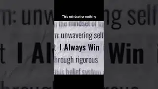 Win. Win. Win. 💯 #borntowin #greatness #discipline #obsession #success #winner #winnermindset