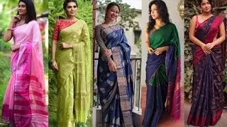 Silk saree designs 2021 latest images || Silk saree designs pinterest.