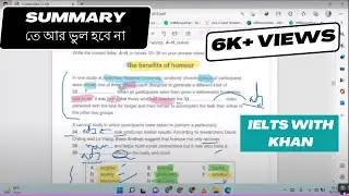Having a Laugh Reading Summary Completion | IELTS 15 READING TEST 2 PASSAGE 3|| Bangla Explanation