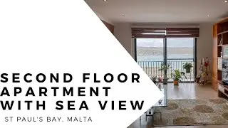 Curbsy Property Tour Malta | Second Floor Apartment with Sea Views for Sale