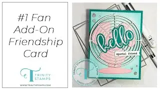 #1 Fan Add-On Die Cut Friendship Card