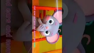 Head shoulder knees and toes #trending #mouse #rhymes  #youtubeshorts #shorts