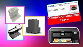 CAMBIO de Almohadillas EPSON L4150, L3110, L3150 - lavado de almohadillas Epson
