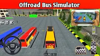 Offroad Bus Simulator - Mountain Uphill Coach Bus Dangerous Driving - Handcam Gameplay