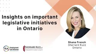 Insights on important legislative initiatives in Ontario