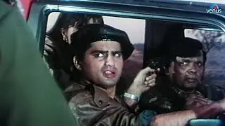 अयूब खान सदाशिव को बंदूक दिखा कर पुलिस के सामने से ले जाता है | Ayub Khan, Sakshi , Shakti | Sanjay