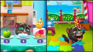 My Talking Tom 2 😺 Fun with Tom and Jerry 😁 Funny moments New video talking Tom shorts ☺️ #trending