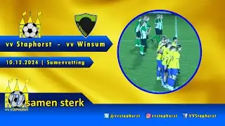 vv Staphorst - vv Winsum | 10.12.2024 | Districtsbeker samenvatting
