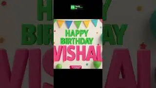 🎉 Happy Birthday Vishal | Personalized Birthday Song 🎉