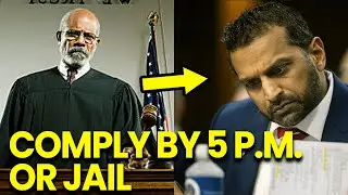 Kash Patel FROZEN in Court After Judge Issues ARREST Threat