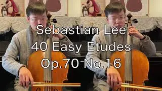 S LEE 40 Easy Etudes for Cello, Op 70 No 16
