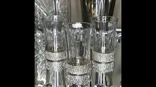 Glam Shot Glasses  Mirror Centerpiece