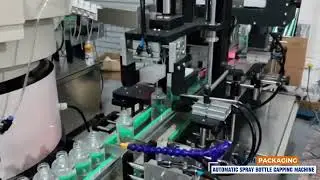 Automatic Spray Bottle Capping Machine #capping #cappingmachine #bottlecappingmachine