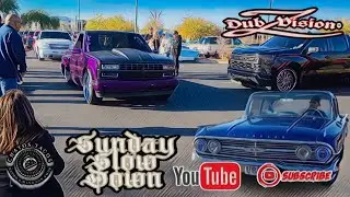 SUNDAY' SLOW DOWN AT CHATOS TACOS #lowriders #trucks #cars 