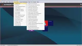 How to Entry Stock Items and Menu in AutoCount POS Backend.