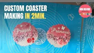 Custom Resin Name Plate Making | DIY Personalized Nameplate by Arina Creations