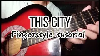 THIS CITY | Guitar fingerstyle tutorial | sam fischer & anne marie- Free tabs