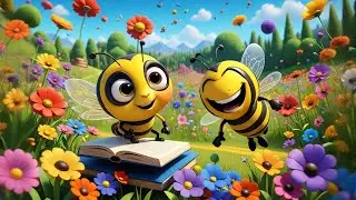 Six Busy Bees Count to Ten | Counting Song for Kids | Nursery Rhymes and Baby Learning