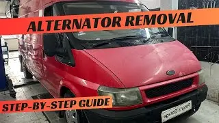 Замена и снятие генератора Ford Transit 2.4DI