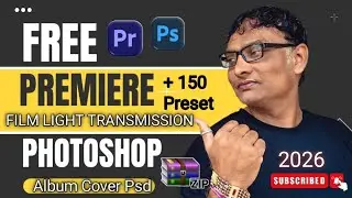 Premiere Free 150 Preset + Film Light Overly Transitions + Photoshop Album Cover Psd Free Download .