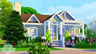 GRANNY'S HOUSE 🧶 || Early Access to The Sims 4 Nifty Knitting! || Speed Build (NO CC)