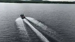 Chasing my buddy&rsquo;s boat with drone￼