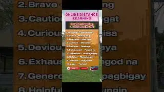 Online Distance Learning English-To-Tagalog                         Translation No. 2