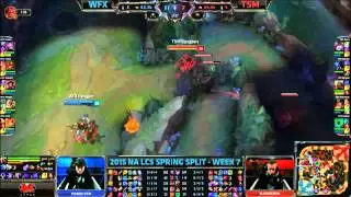 [Highlights] Winterfox vs Team Solomid NA LCS Spring 2015 W7D1   WFX vs TSM
