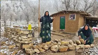 The Art of a Genius Grandma in the Winter Snow: Designing a Dream House Facade with Stone
